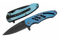 New Rite Edge Framelock Blue Folding Poket Knife 300523-BL
