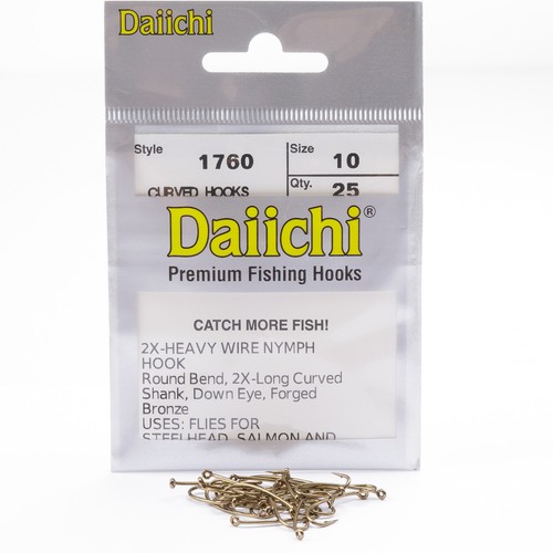 Daiichi 1760 Nymph Hooks - 25 Pack - All Sizes - Free Shipping Options - Picture 7 of 10