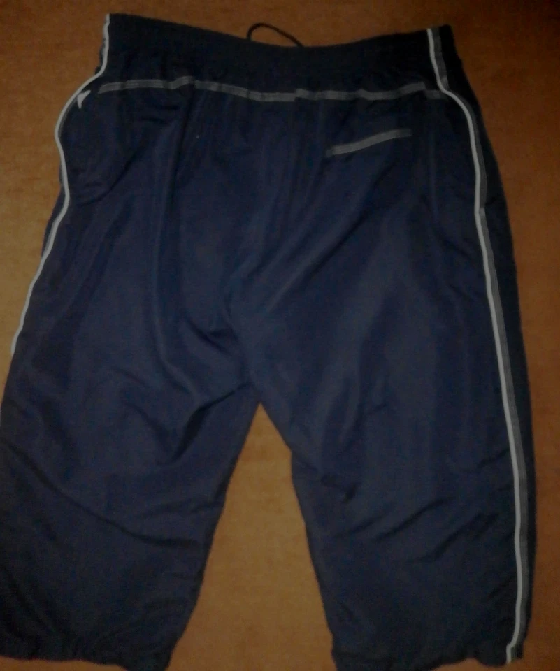 Pantalones cortos capri con cordón azul marino forrados de malla cortavientos East West 3 piezas Foto 2 de 3