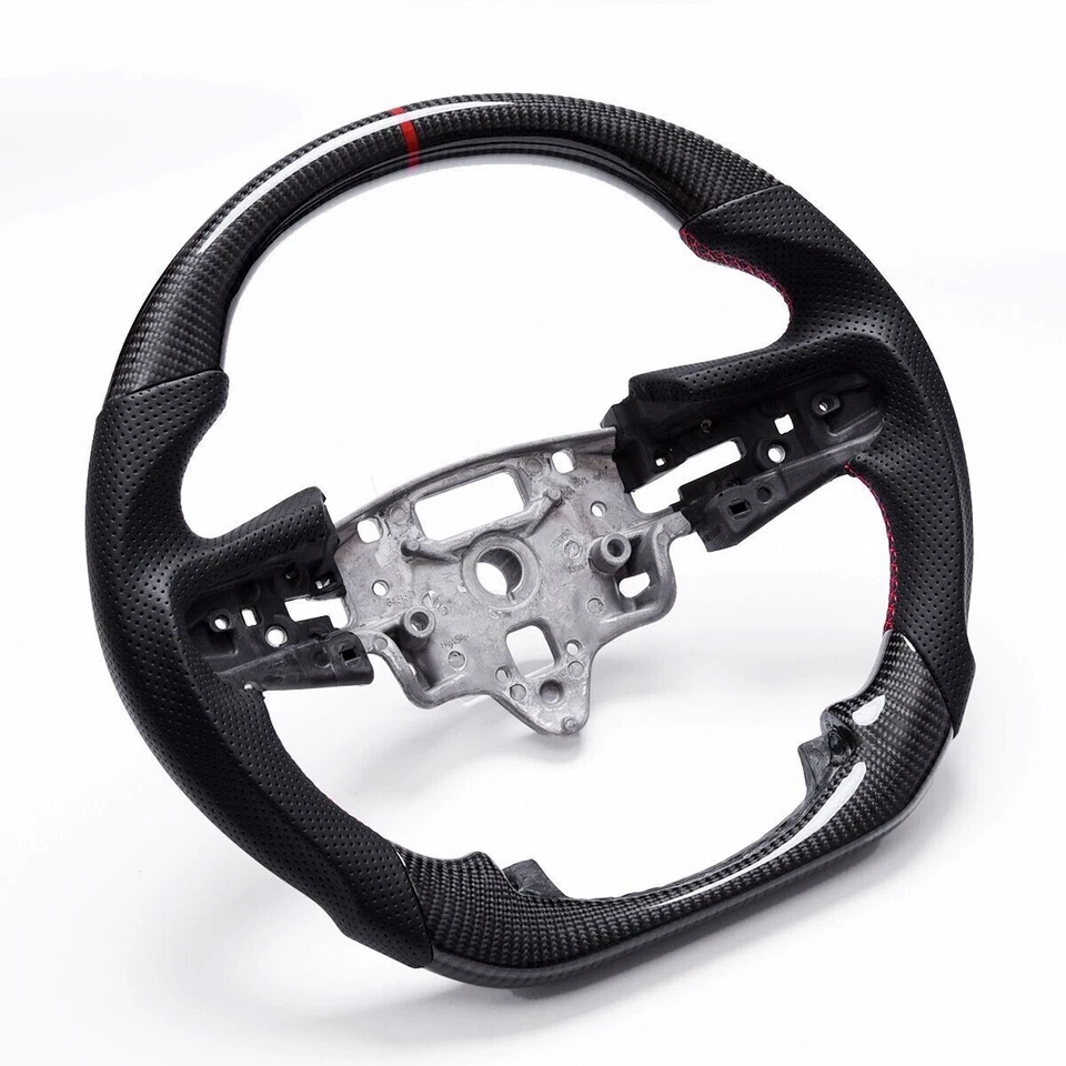 Volante de fibra de carbono para Chevrolet Silverado 1500 2500 3500 con calefacción 20+ Foto 3 de 4