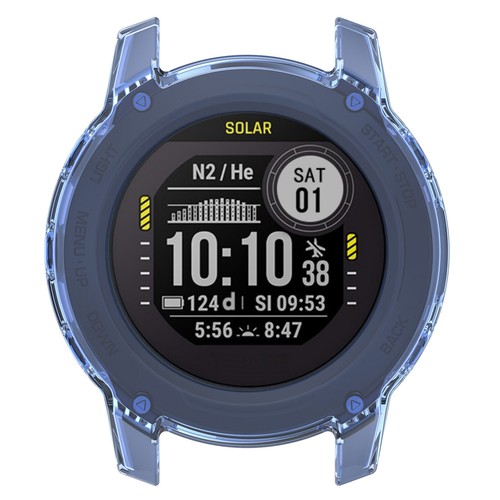 Smart Watch Protective Case Transparent TPU Watch Case for GARMIN Descent G1 ## - Bild 24 von 27
