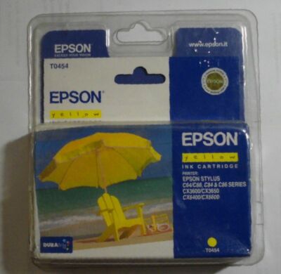 Epson T0454 Ink Stylus C64 C66 C84 C86 CX1500 CX3500 CX3600 Yellow 