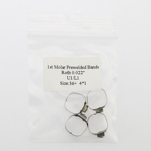 Dental Orthodontic Roth 022 1st Molar Buccal Tube Prewelded Bands 29-43+ Single - Picture 24 of 36