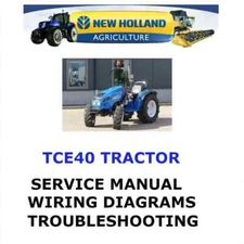 NEW HOLLAND TCE40 TRACTOR MANUAL ENGINE SHOP SERVICE  REPAIR PDF