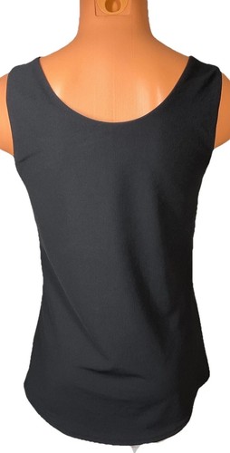 Camiseta sin mangas 32 Degrees Cool para mujer con sujetador incorporado negra mediana nueva - Imagen 2 de 3