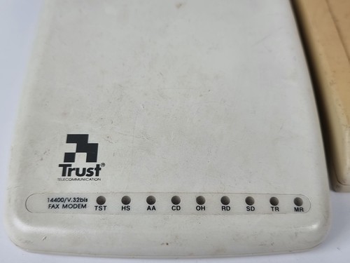2 x Vintage Fax Modems Trust Communicator 14 & Multi-Tech MultiModem MT2834ZDXK - Picture 2 of 10