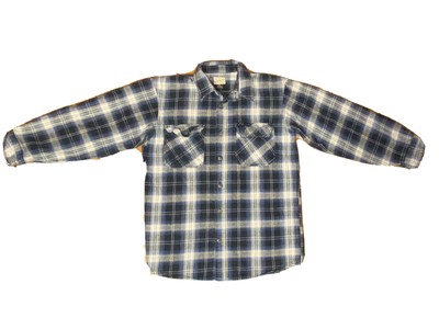 C.E. Schmidt Workwear Men's Plaid Thick Flannel Button Up Shirt Size Medium Blue | eBay