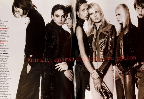 EMMA BALFOUR Harland Miller CHIARA MASTROIANNI Elle October 1996 Galliano DIOR - Picture 3 of 18