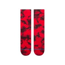 Stance L NBA Logoman Tie Dye Basketball Crew Socks Men's 9-13 Red NWT