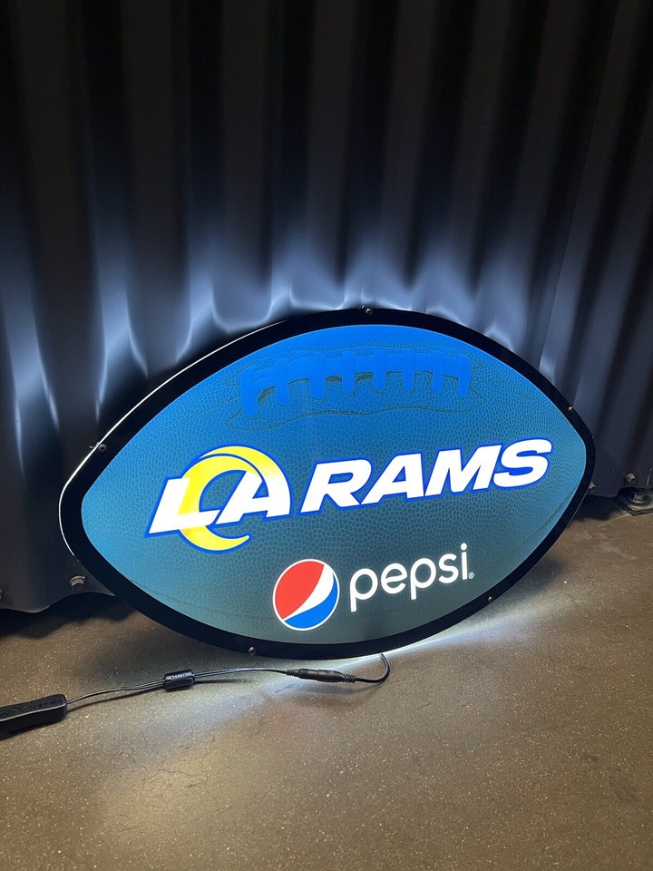LA Rams Football NFL Pepsi Logo LED Sign | eBay
