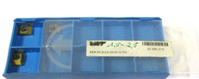 3 WNT Wendeplatten Gewinde (Zirkularfräsen) EAW.M1,5-2,5.UN16 -10.TiN Neu H51707