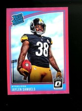 2018 PINK HOLO Optic #184 Jaylen Samuels Pittsburgh Steelers RC Rated Rookie Qty