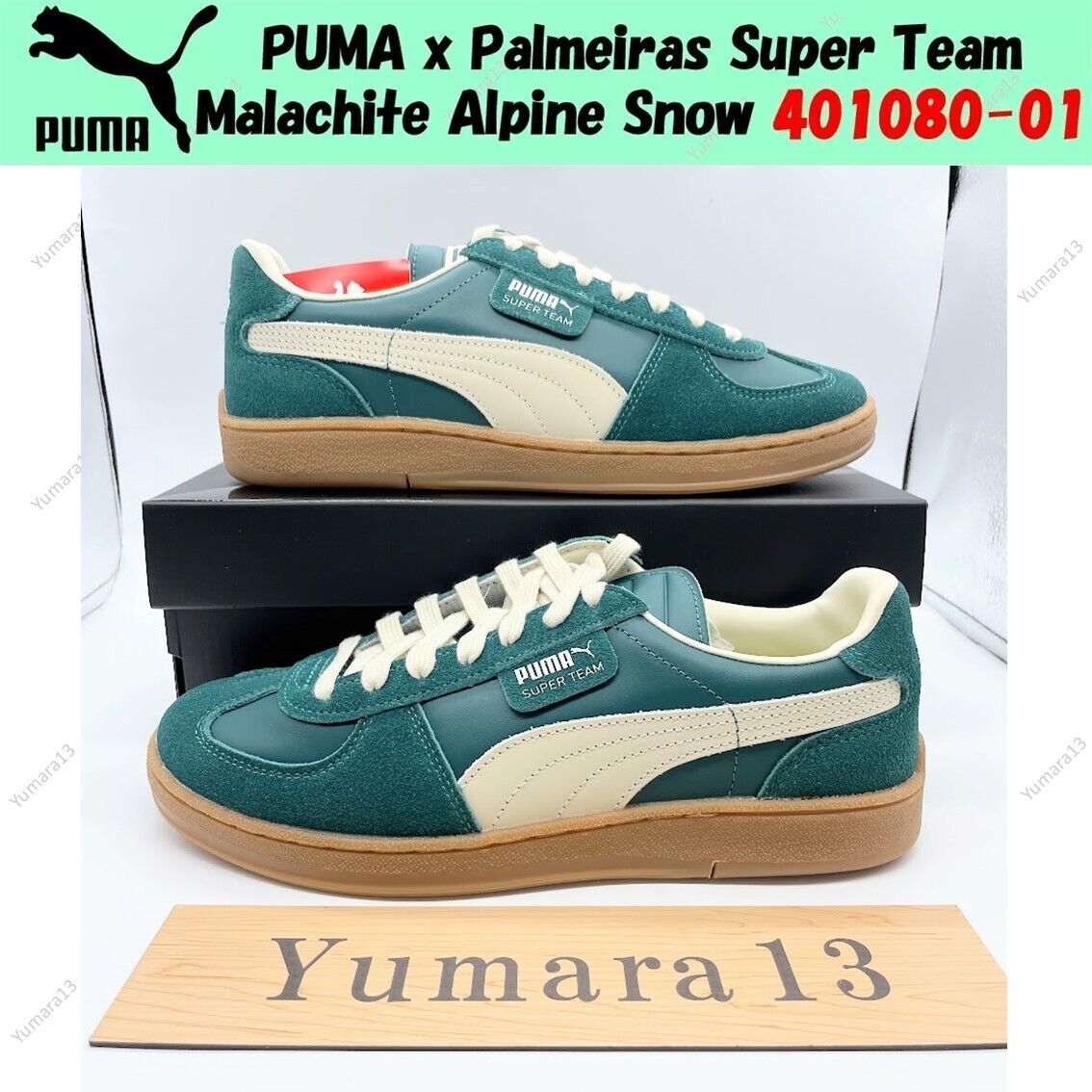 PUMA x Palmeiras Super Team Malachite Alpine Snow 401080-01 PUMA x Palmeiras Super Team Malachite Alpine Snow 401080-01