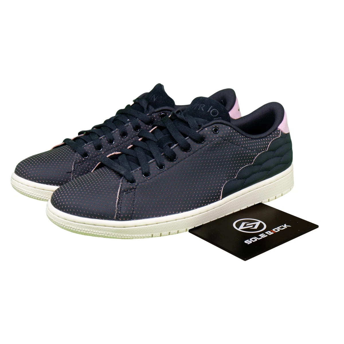 Jordan 1 Centre Court Perforated Black Pink for Sale