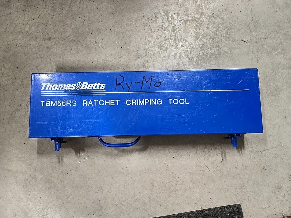 Crimpadora accionada por trinquete TBM55RS para herramienta de grifos en C de cobre Thomas Betts Foto 3 de 4