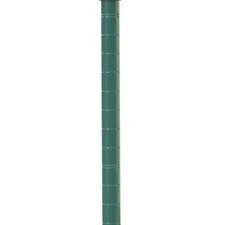 Commercial Epoxy Green Posts for Wire Shelving - Set of 4 Poles