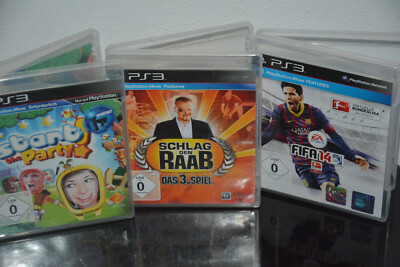 3 x PS3 Move Spiele - Start the Party - Schlag den Raab - FIFA 14 - USK 0