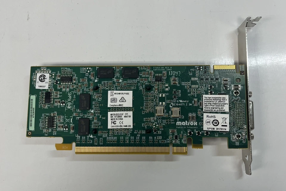 Graphic Card Matrox M9120 Plus 512MB GDDR2 M9120-E512LPUF PCI DMS-60 - Image 4 of 4