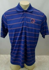 NCAA Boise State Football Golf Polo Men Size Large Short Sleeve Buster Bronco
