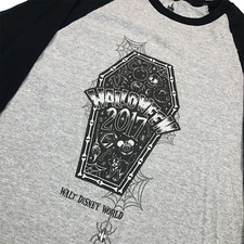Disney Parks Men's Walt Disney World Halloween 2017 T-Shirt Gray/Black Medium