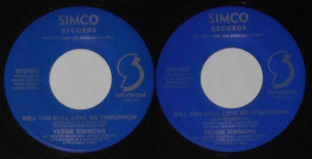 Vessie Simmons On My Own レコード 【公式通販】