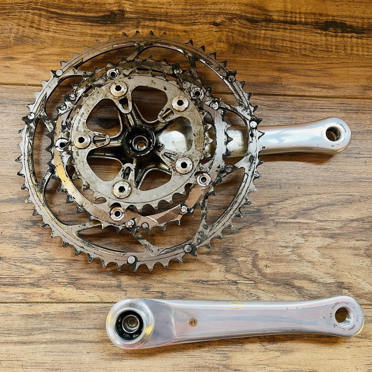 Shimano Dura-Ace FC-7703 TRIPLE Crankset 130BCD 172.5