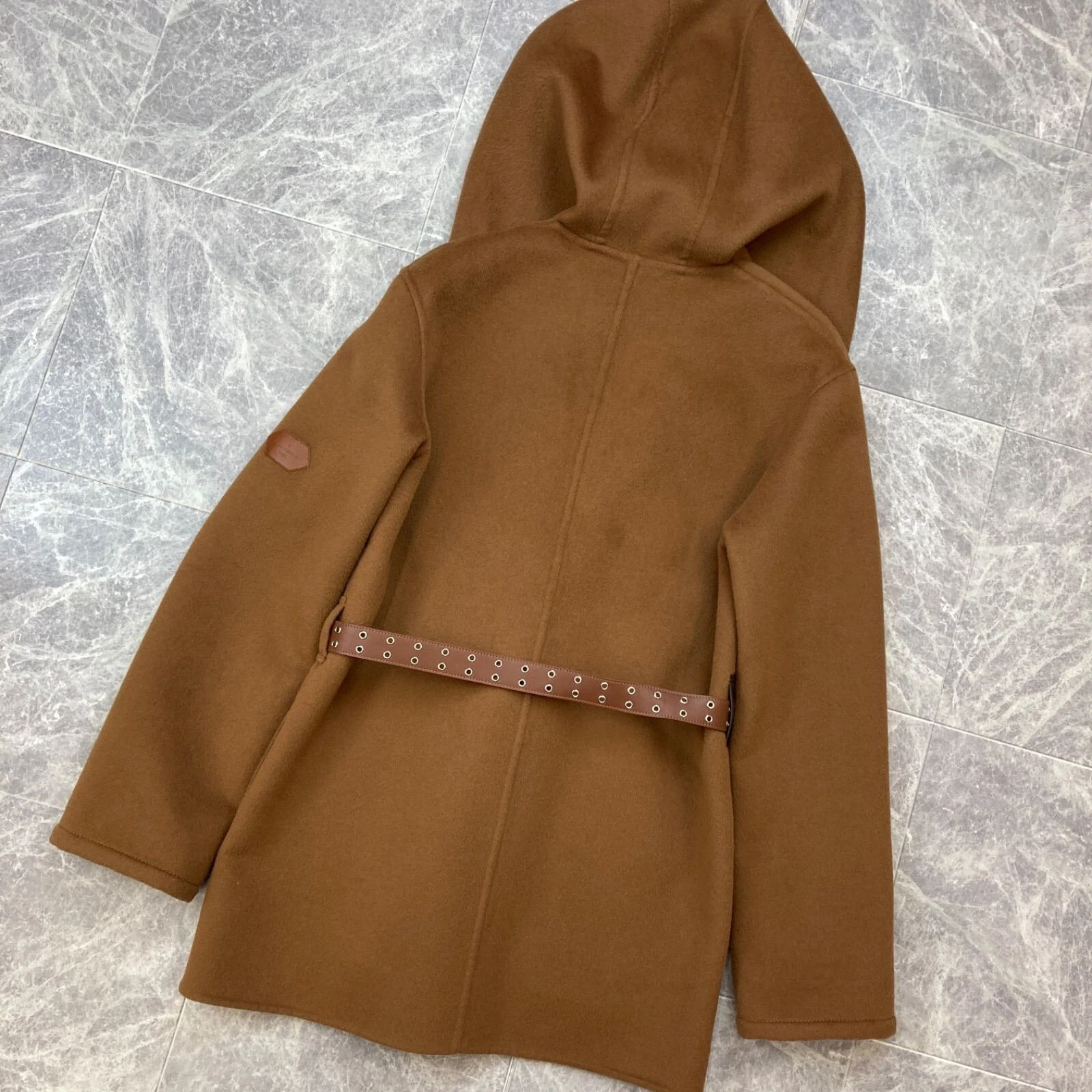 LOUIS VUITTON（LV） Cappotto Louis Vuitton Monogram Camel Double Face con cappuccio taglia: 36 FJC020QWE
