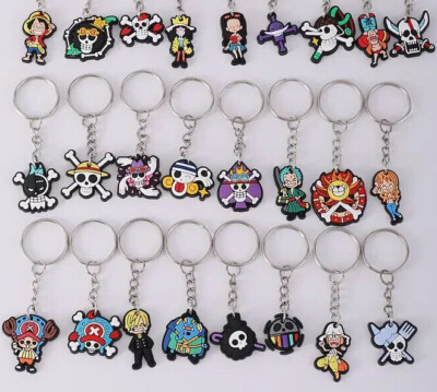 LUFFY KEYRING KEYCHAIN ONE PIECE ANIME KEY RING NETFLIX