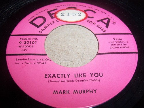 MARK MURPHY- FASCINATING RHYTHM- PROMO 1956 JAZZ SINGLE 45, DECCA 9-30101 (EX) - Picture 2 of 2