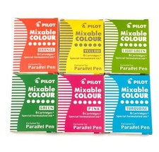 Pilot Parallel Fountain Calligraphy Pen ICP3 ASSORTED 36 Ink Cartridges