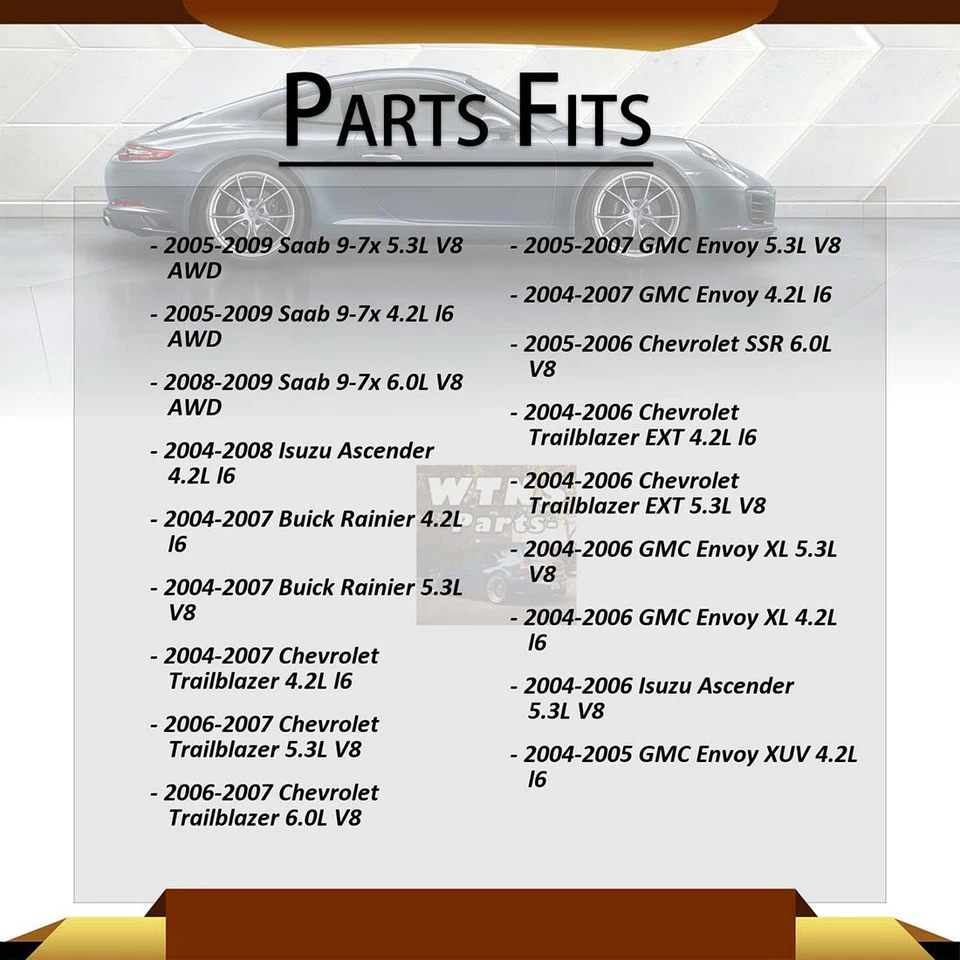 Kit de eslabones de barra estabilizadora delantera trasera Mevotech 4 piezas para Saab 2005-2009 9-7x 5,3 L AWD Foto 2 de 4