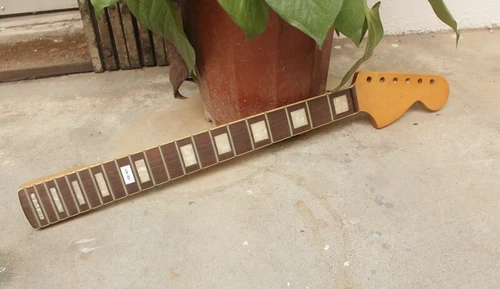 Aged Rosewood Guitar Bound Block Inlay Neck For ST and JM