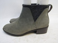 Vionic Womens Size 6 M Gray Suede Zip Ankle Fashion Boots Bootie