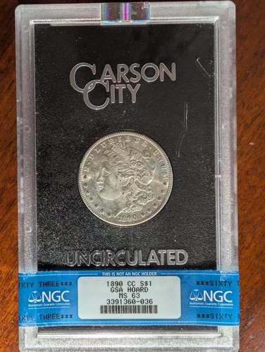 1890 GSA Carson City CC Morgan Silver Dollar $1 GSA Hoard NGC MS63 ULTRA RARE