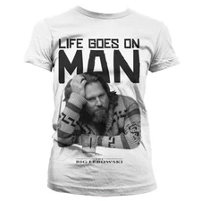 Officially Licensed The Big Lebowski- Life Goes on Man Women T-Shirt S-XXL Sizes