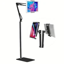 69" Tablet Floor Stand Overhead Bed Phone Stand 360° Rotatable for Iphone Ipad
