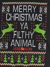 HOME ALONE MERRY CHRISTMAS YA FILTHY ANIMAL t shirt sz M new NWOT