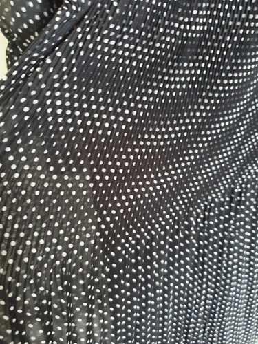Sunny Girl Dress Sz 14 Black White Spots Pleats Elastic Waist EUC - Picture 4 of 7