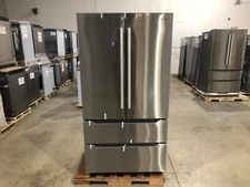 36 in. 4 Door French Door Refrigerator, Stainless (OPEN BOX COSMETIC IMPECTIONS)