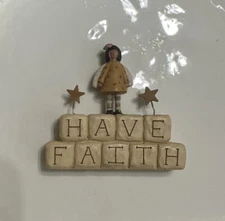 Have Faith Figurine By Suzi Skoglund 2008 08 Angel Stars Rose Precious!