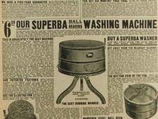 Superba Washing Machines Sears Roebuck Vintage Advertisement Catalog Page