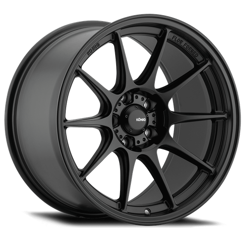 4 New 19X8.5 Konig Dekagram Black Semi Matte 5x114.3 5x4.5 ET43 Wheel Rim - Picture 2 of 4