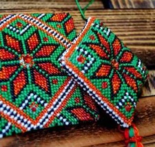 DIY Bead Embroidery Kit Amulet Energy Beadwork Beaded Stitching Art Set