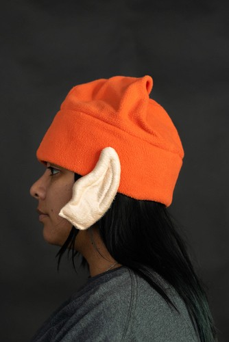 Cleveland Football Mascot Orange Elf Hat With Ears Cap Gnome Dwarf Costume - 第 6/8 張圖片