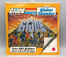 G.I. JOE ~ 1986 Sticker Calendar w/ 600 Stickers, Factory Sealed