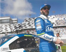 NASCAR LEGEND JIMMIE JOHNSON SIGNED 8x10 PHOTO w/COA DAYTONA 500 CHAMPION