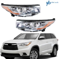 Projector Headlight Left&Right Side For 2014-2016 Toyota Highlander Headlamps