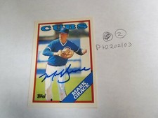 1988 Topps Traded Mark Grace Rookie Signed Baseball Card