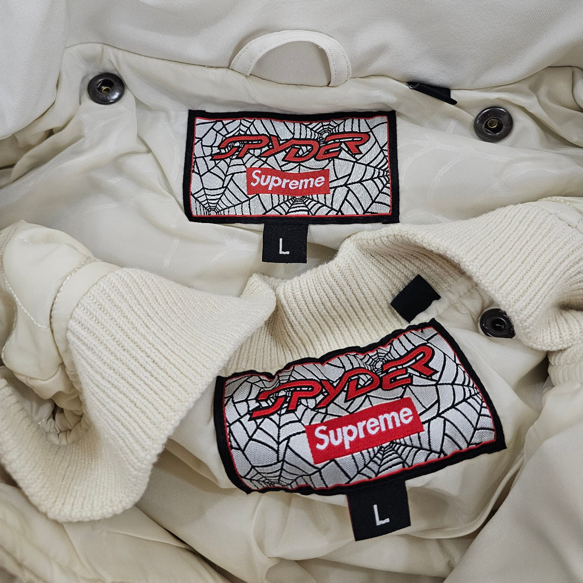 Supreme x Spyder Technical Jacket Stone White FW24 Men's Supreme x Spyder Technical Jacket Stone White FW24 Men's