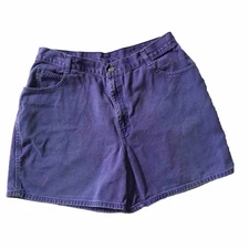 Vintage Womens Plus SZ 18 Gitano Y2K Purple Mom Jean Shorts Jorts Cotton *Flaws